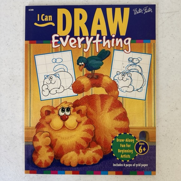 Lot‎ Of 6 I Can Draw Books Animals Dinosaurs Bugs everything horses, and ponies - Picture 10 of 14